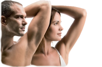Couple with hair removal