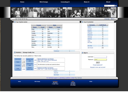 Genealogy Site