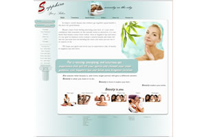 Sapphira Spa and Salon website